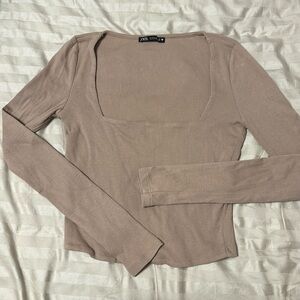 Zara long sleeve top. Never worn